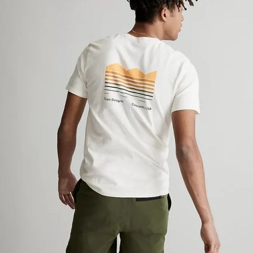 Madewell Men's Topo Designs Strata Map Organic Cotton Graphic Tee Size XXL NWT